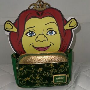 Loungefly Shrek Fiona Green and Gold Bag
